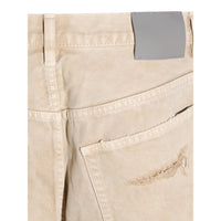 Balenciaga Balenciaga Neutrals Denim - Wide-Leg Jeans Men