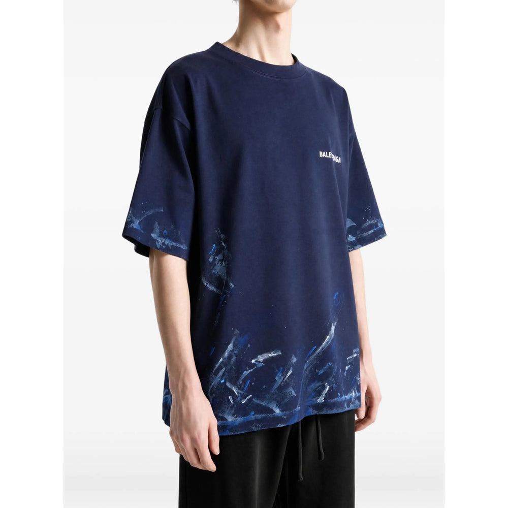 Balenciaga Blue T-Shirts & Vests - T-Shirts Men