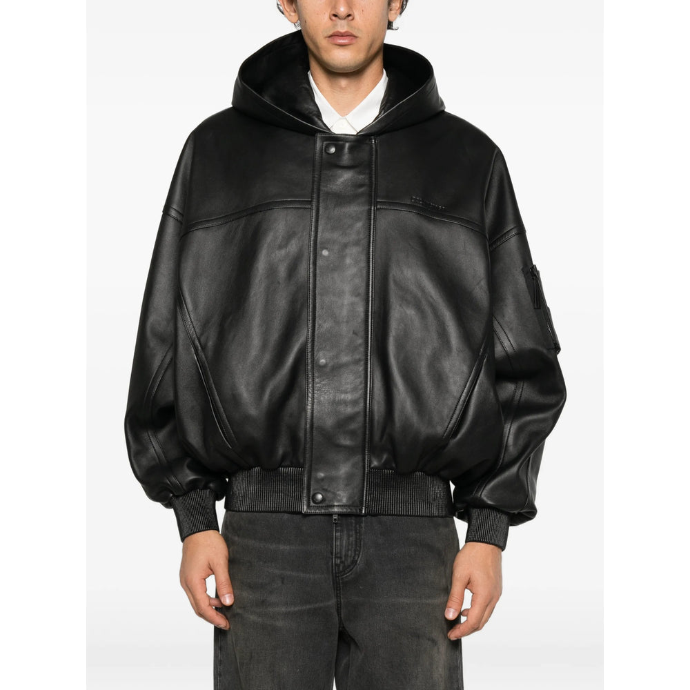 Balenciaga Balenciaga Black Jackets - Leather Jackets Men
