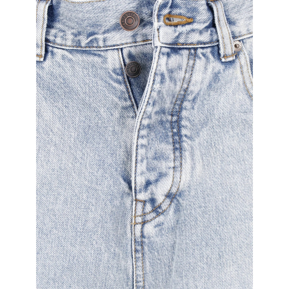 Balenciaga Balenciaga Blue Denim - Wide-Leg Jeans Women