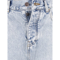 Balenciaga Balenciaga Blue Denim - Wide-Leg Jeans Women