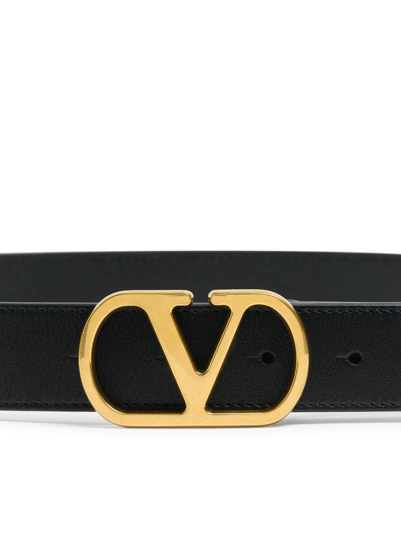 Valentino Garavani Valentino Garavani Women 30 Mm Vlogo Signature Calfskin Belt