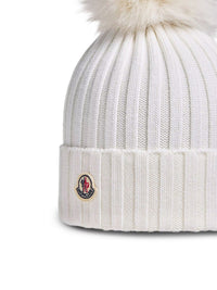 Moncler Women Wool Hat With Pom Pom
