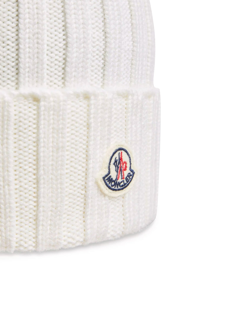 Moncler Women Wool Hat With Pom Pom