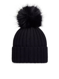 Moncler Moncler Women Wool Hat With Pom Pom