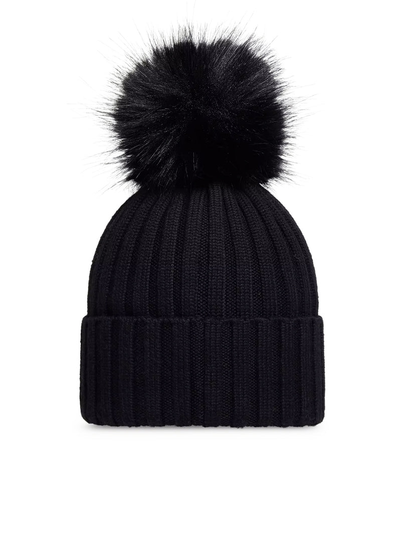 Moncler Moncler Women Wool Hat With Pom Pom