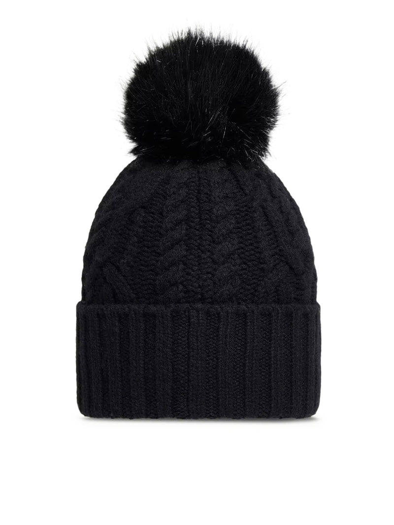 Moncler Moncler Women Wool And Cashmere Blend Hat With Pom Pom