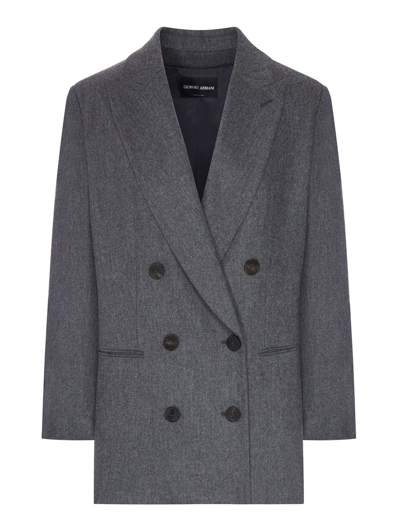 Giorgio Armani Women Double-Breasted Virgin Wool Jacket