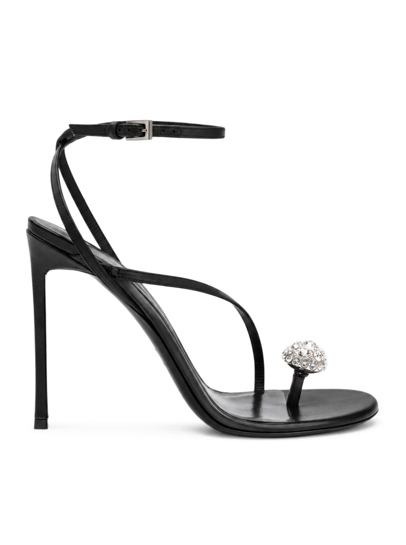 Tom Ford Tom Ford Women Cassia Satin And Crystal Ankle-Strap Sandals