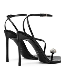 Tom Ford Tom Ford Women Cassia Satin And Crystal Ankle-Strap Sandals