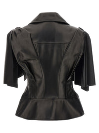 Mcqueen Women 'Bow Knot' Biker Vest