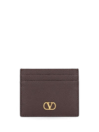Valentino Garavani Women Vlogo Signature Leather Card Holder