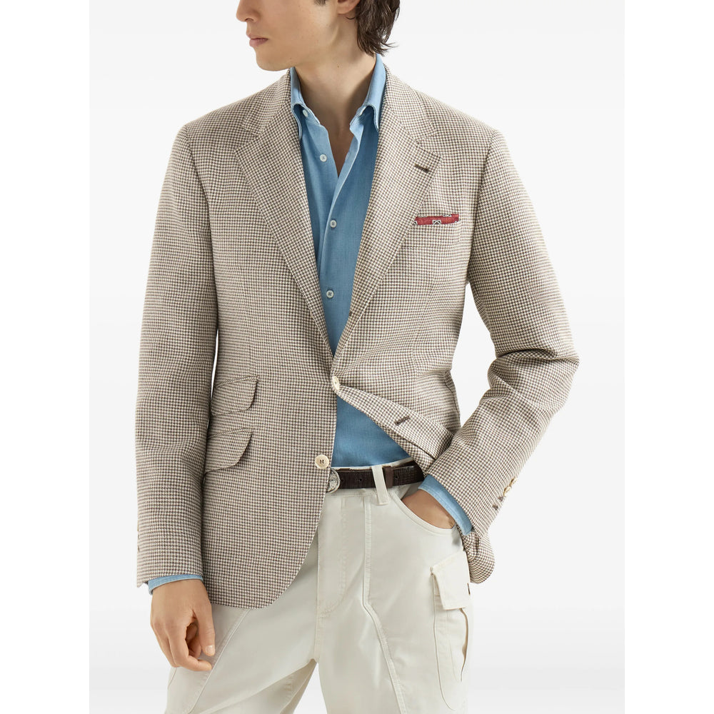 Brunello Cucinelli Neutrals Jackets - Blazers Men