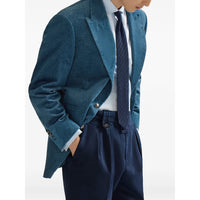 Brunello Cucinelli Brunello Cucinelli Blue Jackets - Blazers Men