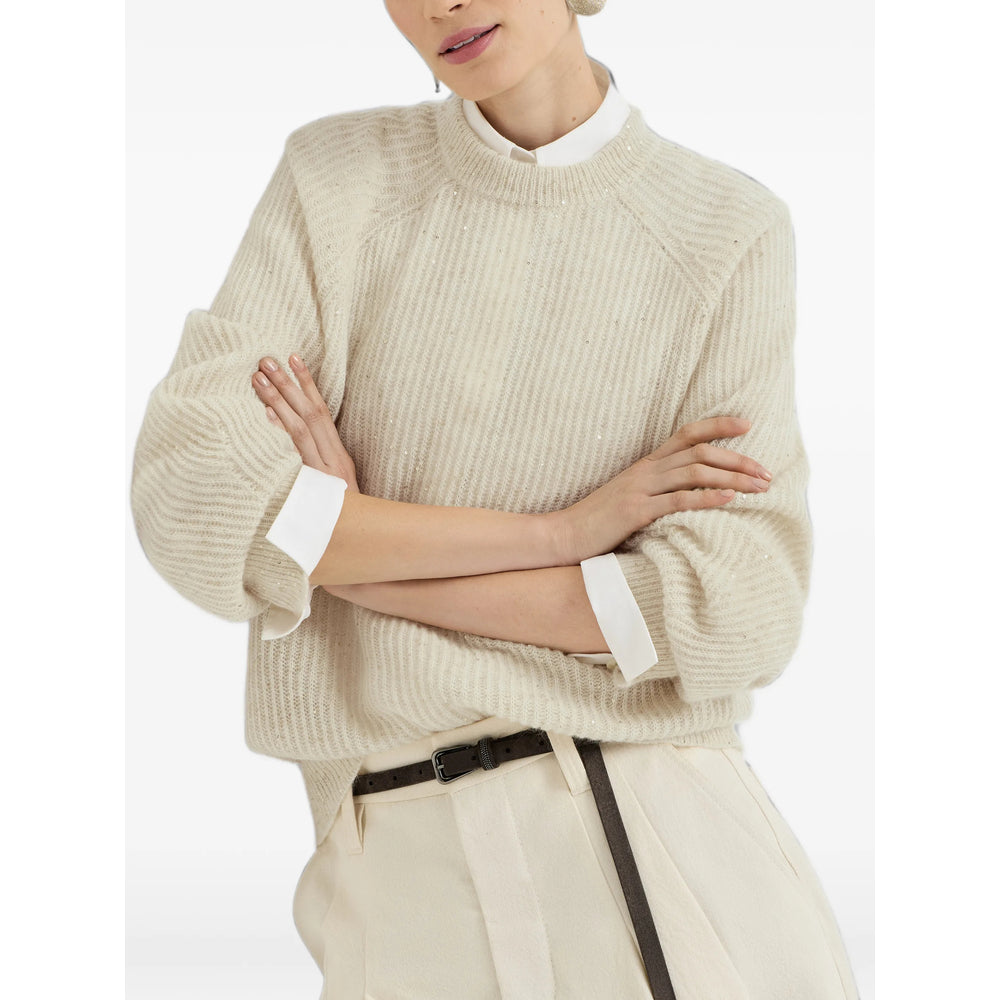 Brunello Cucinelli Brunello Cucinelli Neutrals Knitwear - Jumpers Women