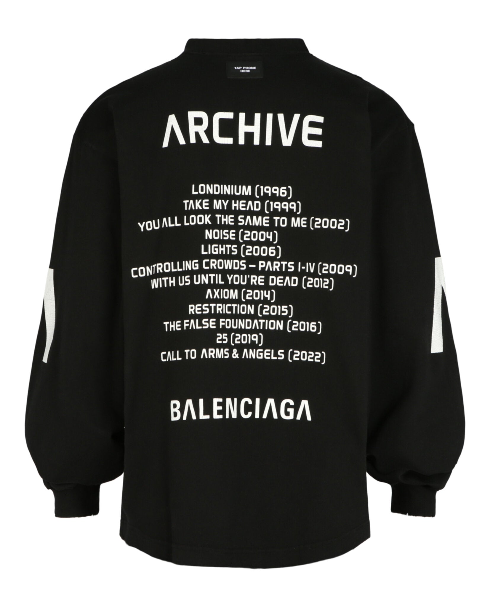 Balenciaga Balenciaga Mens Archive Music Collection Medium-Fit Long-Sleeve Shirt
