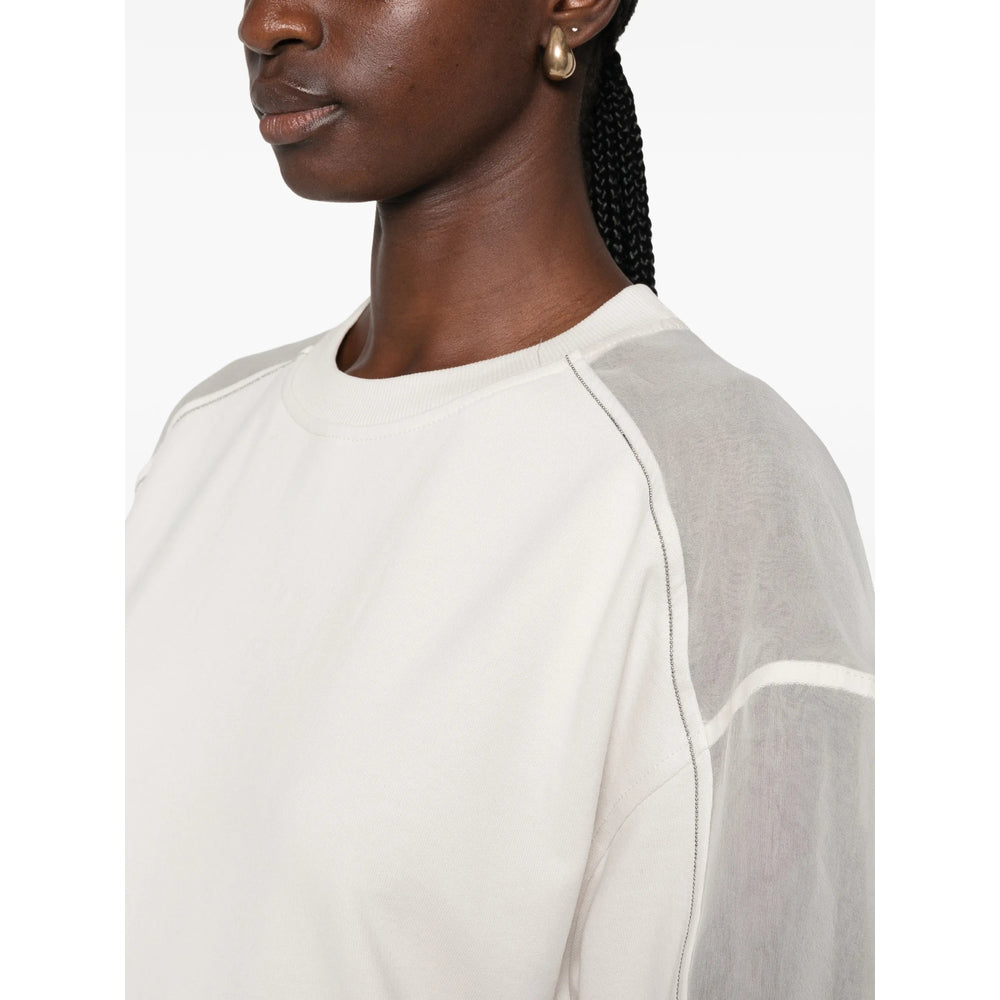 Brunello Cucinelli Brunello Cucinelli Neutrals Tops - Sweatshirts Women