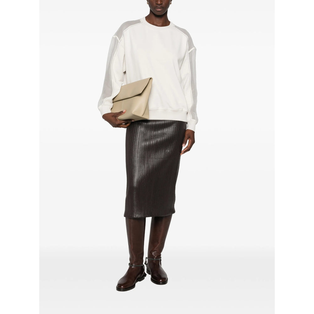 Brunello Cucinelli Brunello Cucinelli Neutrals Tops - Sweatshirts Women