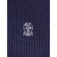 Brunello Cucinelli Blue Sweaters & Knitwear - Hoodies Men