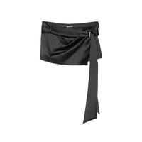 The Attico The Attico Black Skirts - Asymmetric & Draped Skirts Women
