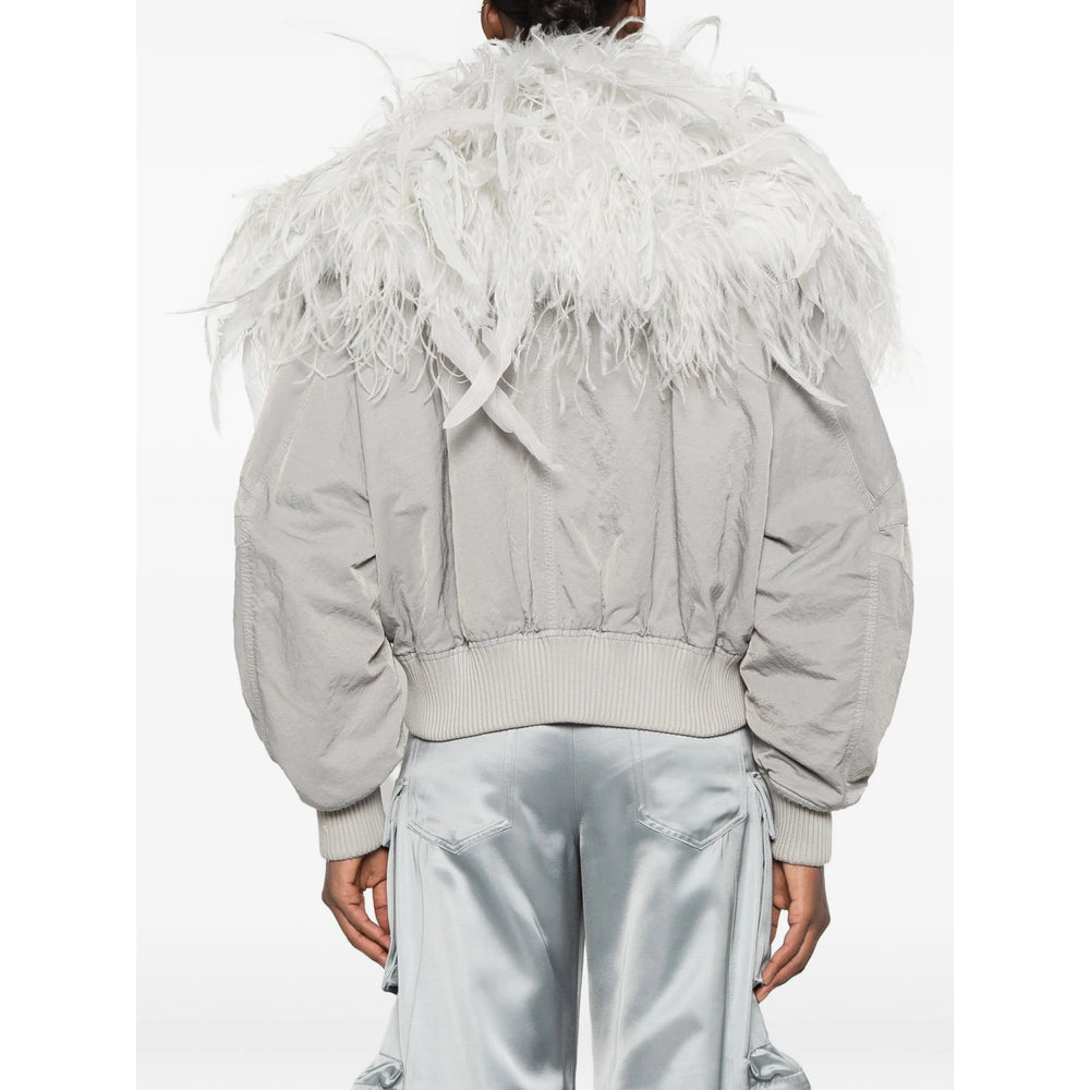 The Attico Grey Jackets - Bomber Jackets Women