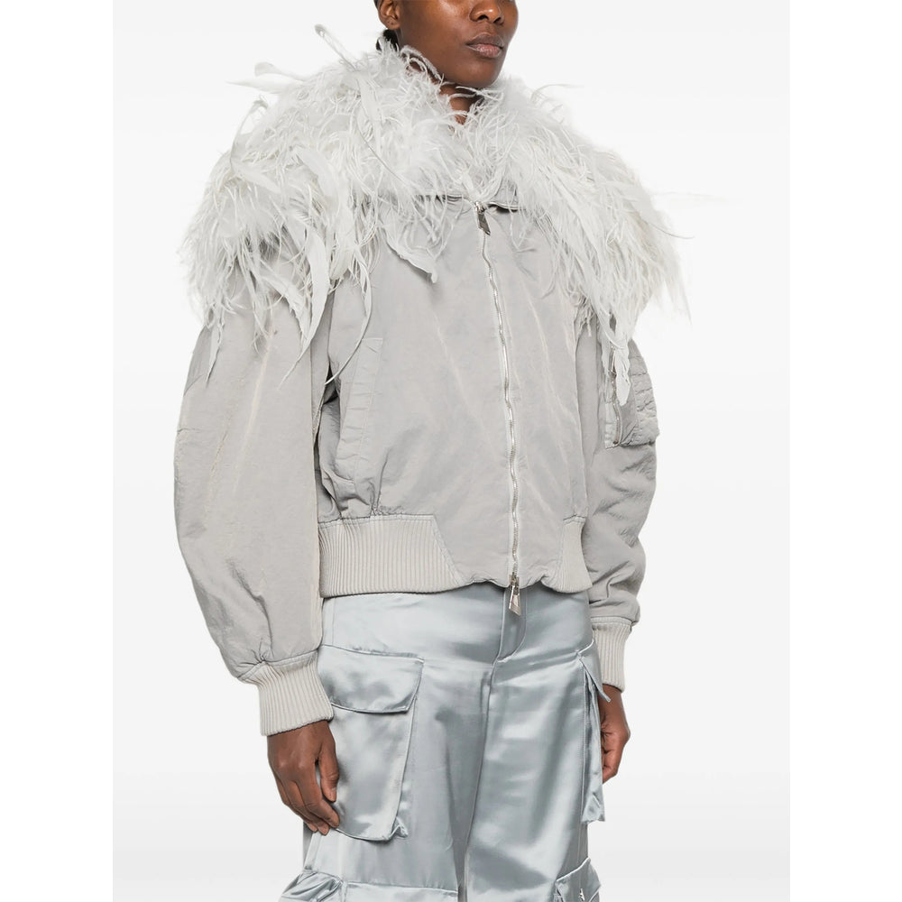 The Attico Grey Jackets - Bomber Jackets Women