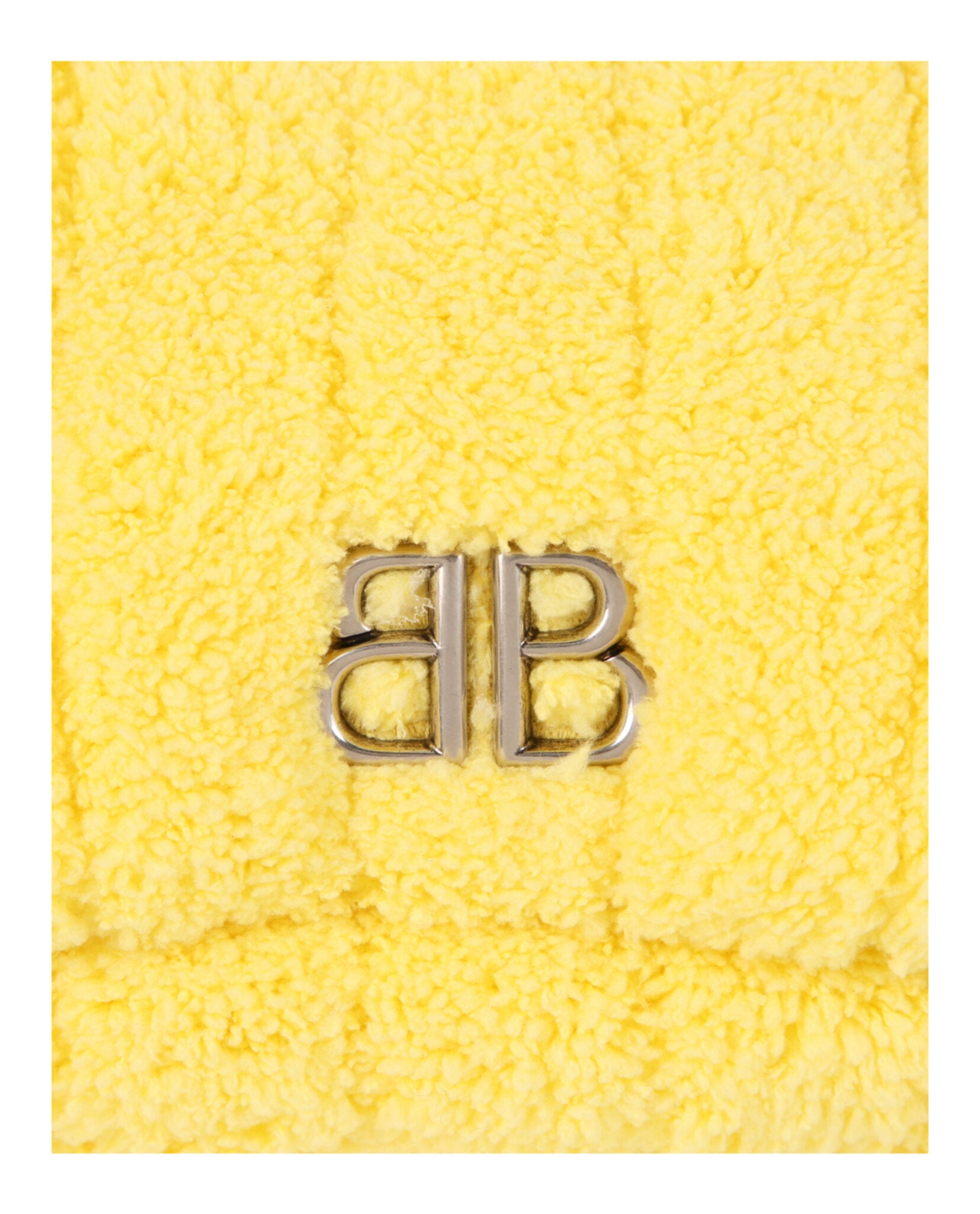 Balenciaga Womens Monaco Mini Bag Quilted Towel Fabric
