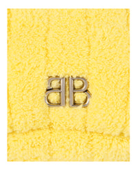 Balenciaga Womens Monaco Mini Bag Quilted Towel Fabric