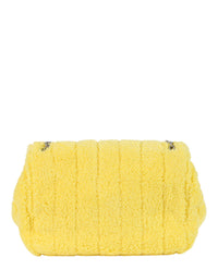 Balenciaga Womens Monaco Mini Bag Quilted Towel Fabric
