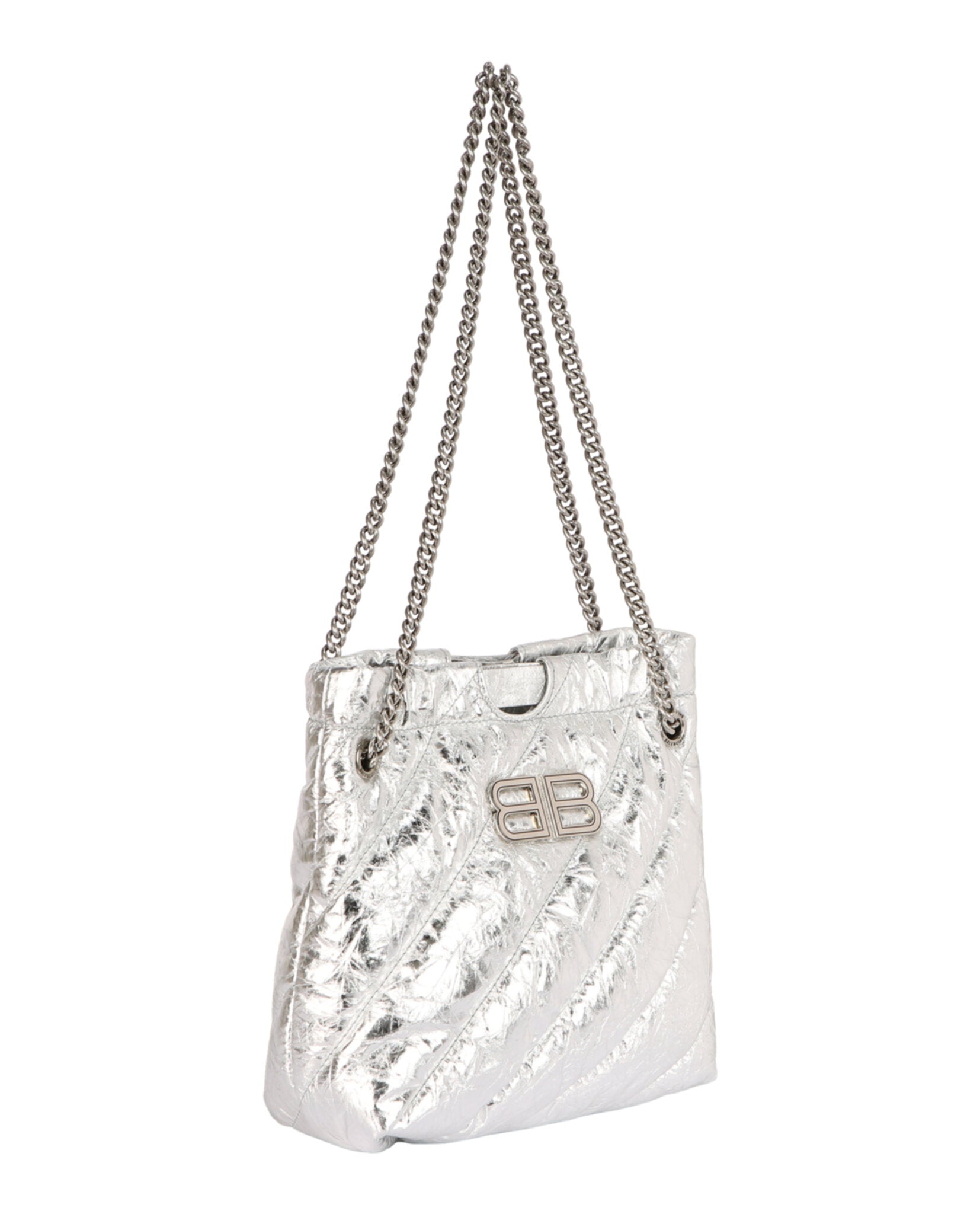 Balenciaga Womens Xs Metallized Quilted Crush Tote Bag – Bluefly