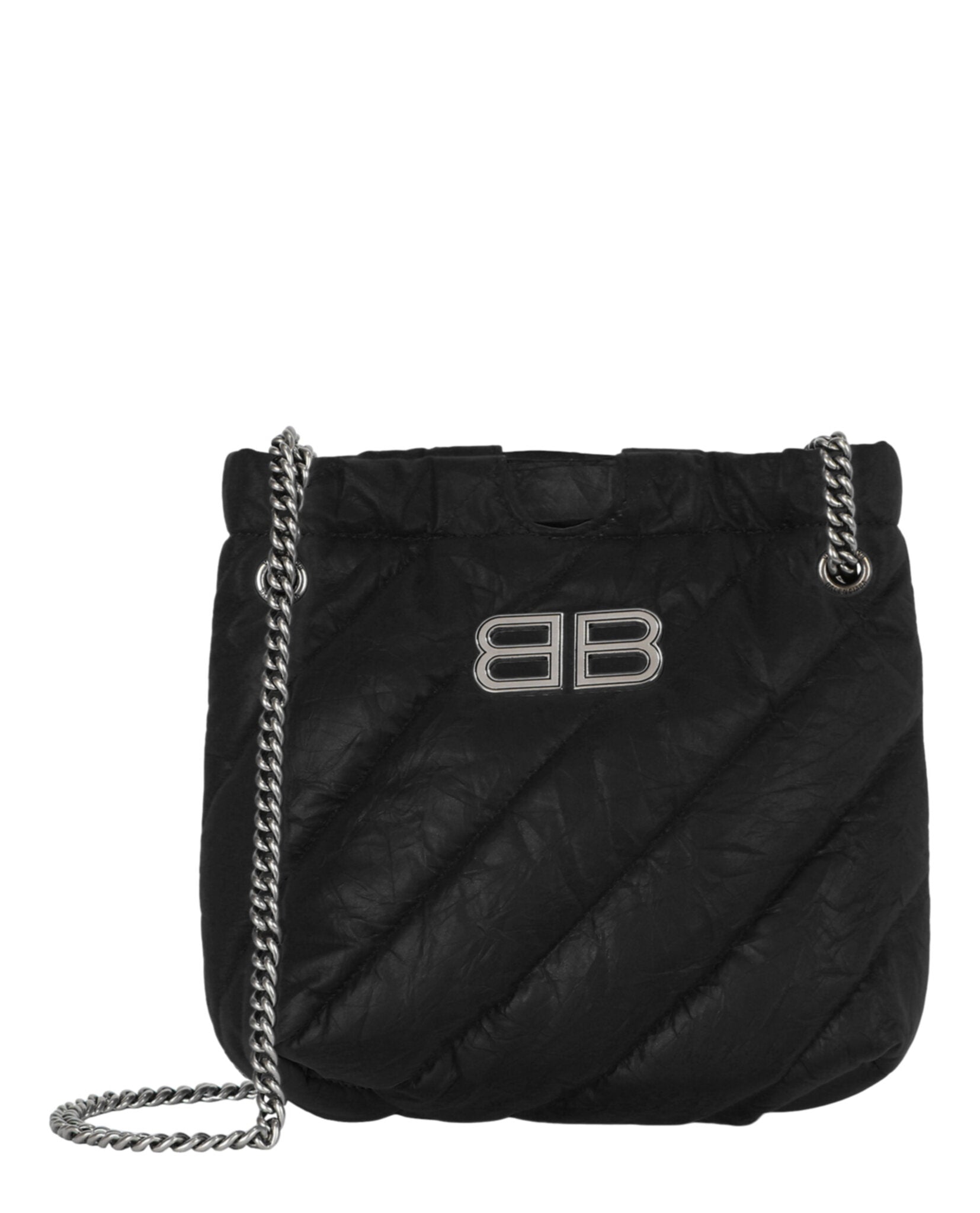 Balenciaga Womens Xs Quilted Crush Tote Bag