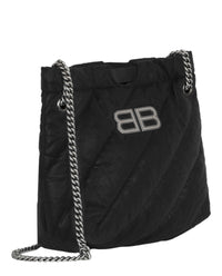 Balenciaga Womens Xs Quilted Crush Tote Bag