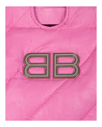 Balenciaga Womens Xs Quilted Crush Tote Bag