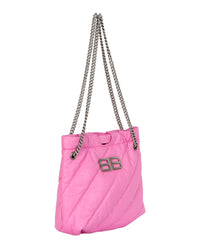 Balenciaga Womens Xs Quilted Crush Tote Bag