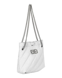 Balenciaga Womens Xs Quilted Crush Tote Bag