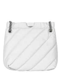 Balenciaga Womens Xs Quilted Crush Tote Bag