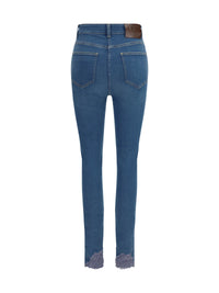 VALENTINO Valentino Women Fitted Jeans With Lace Details