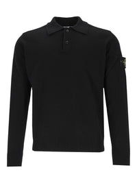 Stone Island Stone Island Men Rws Geelong Lightweight Wool Polo Sweater