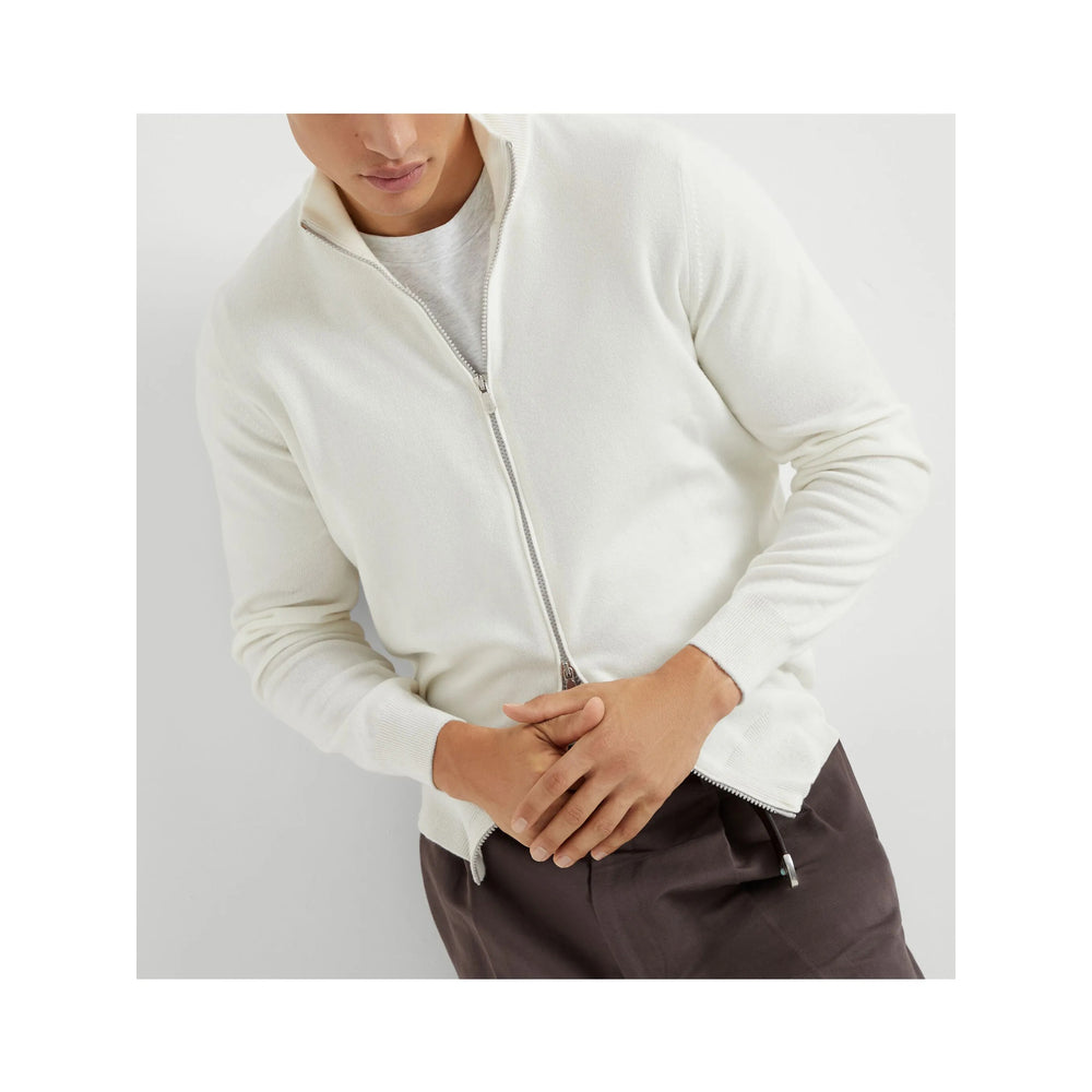 Brunello Cucinelli Brunello Cucinelli White Sweaters & Knitwear - Cardigans Men