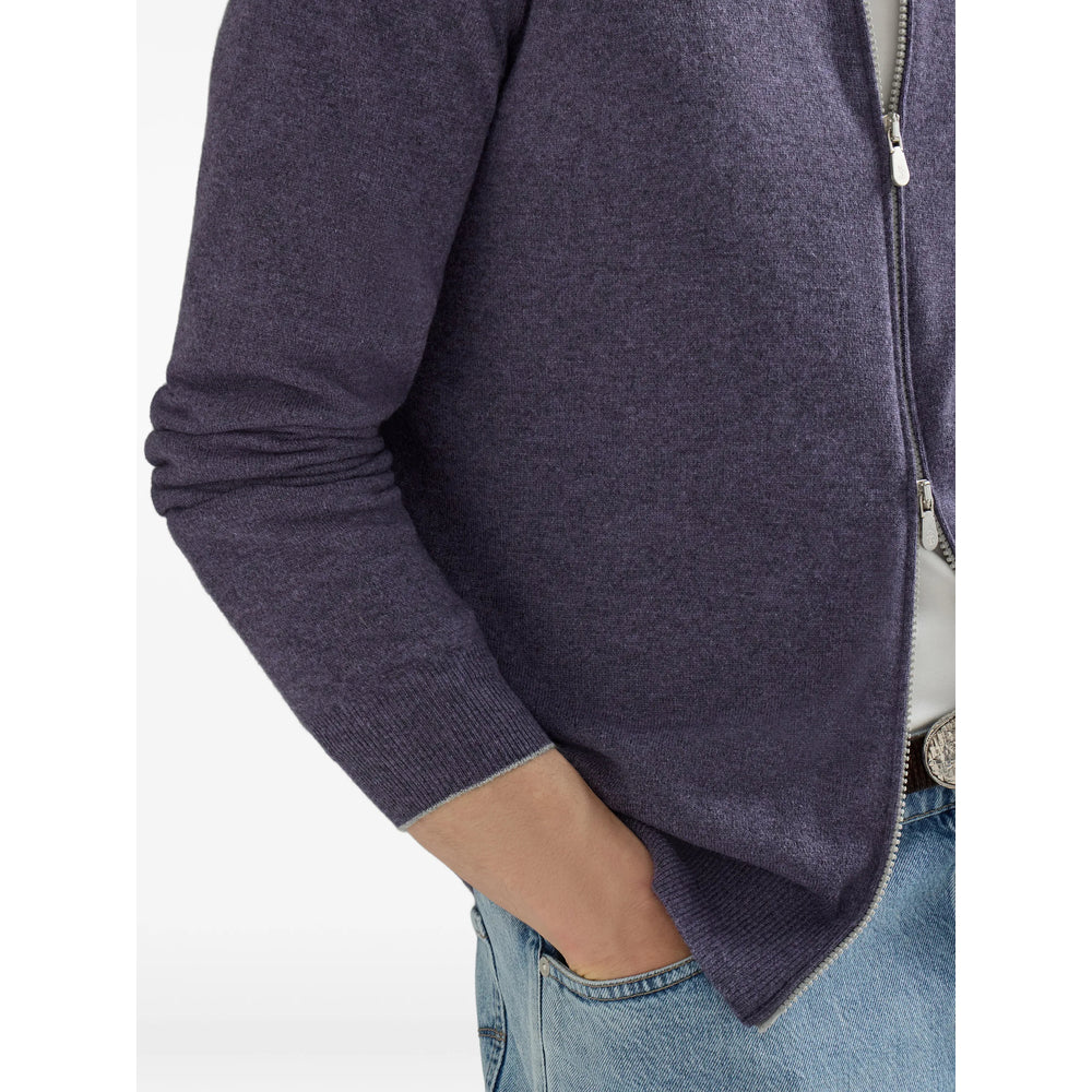Brunello Cucinelli Purple Sweaters & Knitwear - Cardigans Men