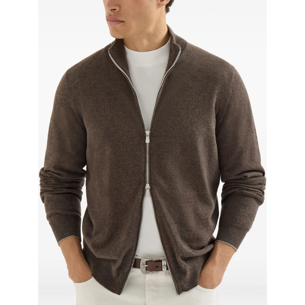 Brunello Cucinelli Brown Sweaters & Knitwear - Cardigans Men