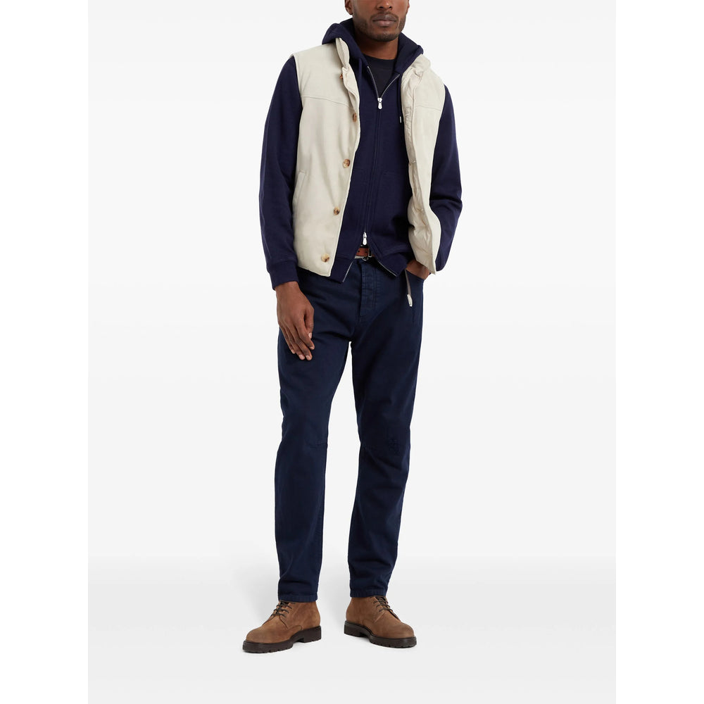 Brunello Cucinelli Brunello Cucinelli Blue Sweaters & Knitwear - Hoodies Men