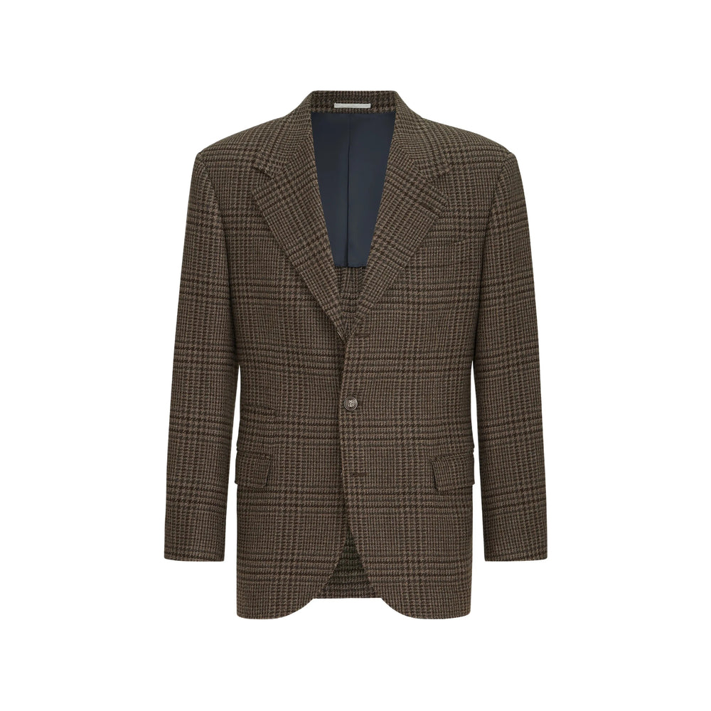 Brunello Cucinelli Brunello Cucinelli Brown Jackets - Blazers Men