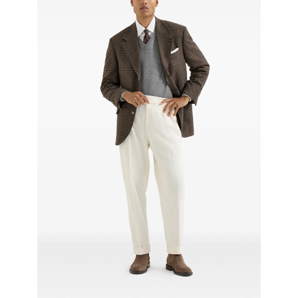 Brunello Cucinelli Brunello Cucinelli Brown Jackets - Blazers Men