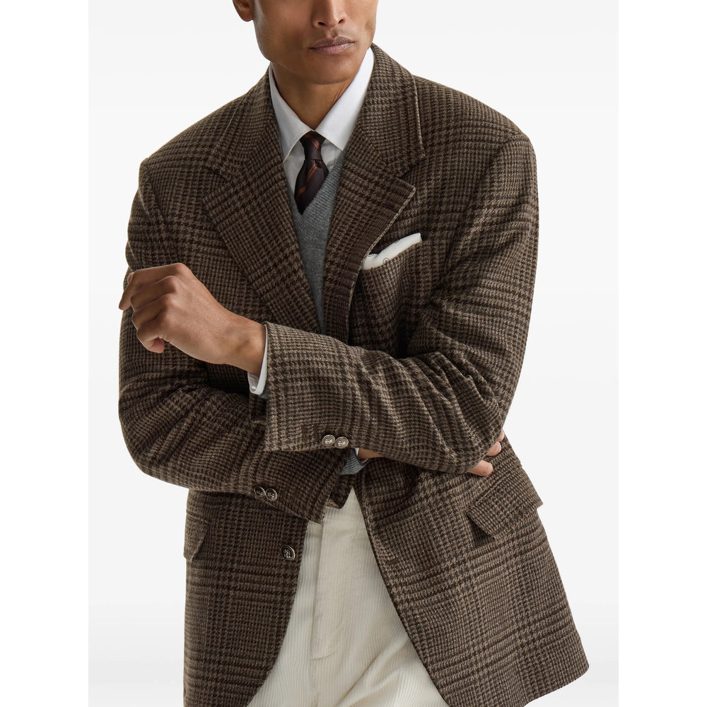 Brunello Cucinelli Brunello Cucinelli Brown Jackets - Blazers Men