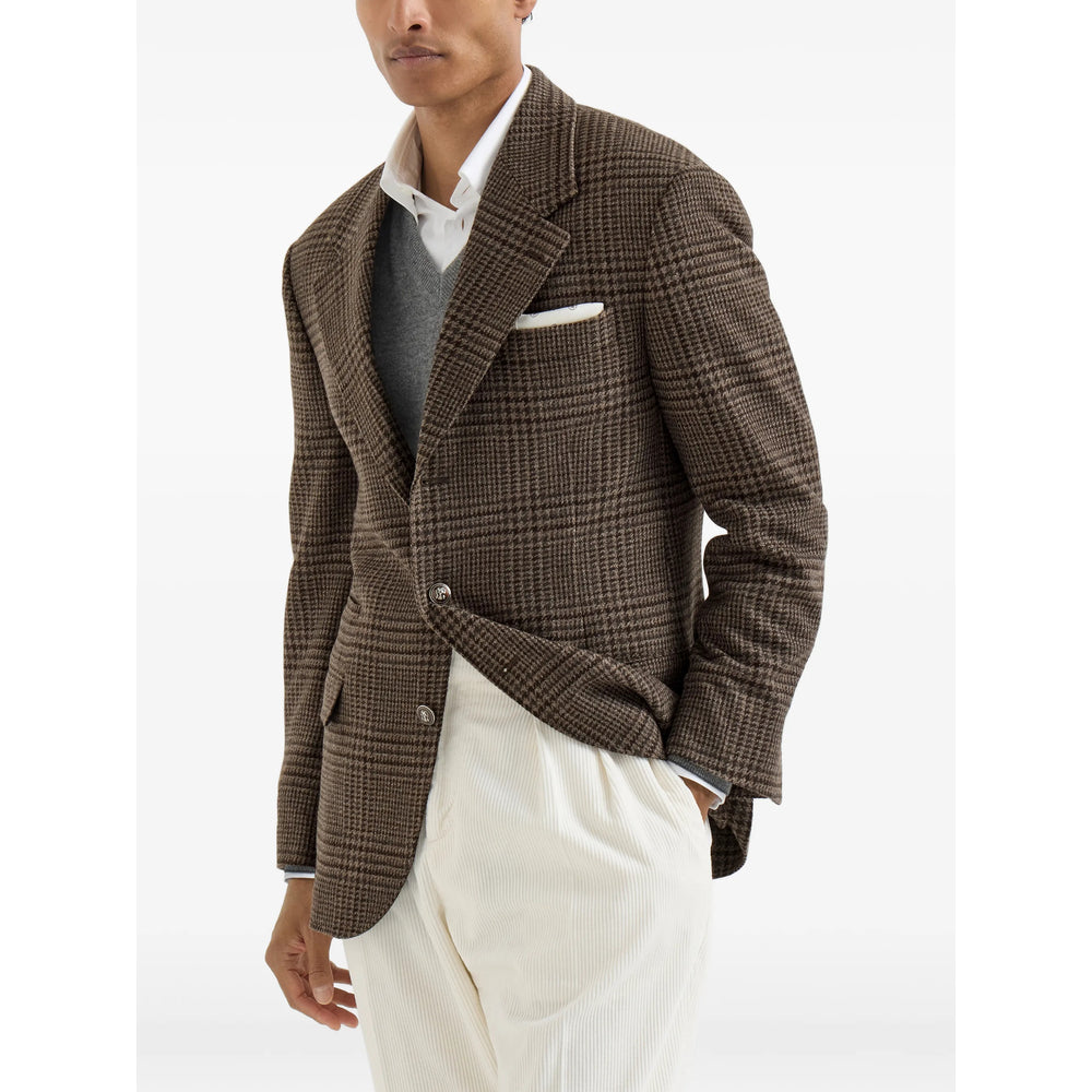 Brunello Cucinelli Brunello Cucinelli Brown Jackets - Blazers Men