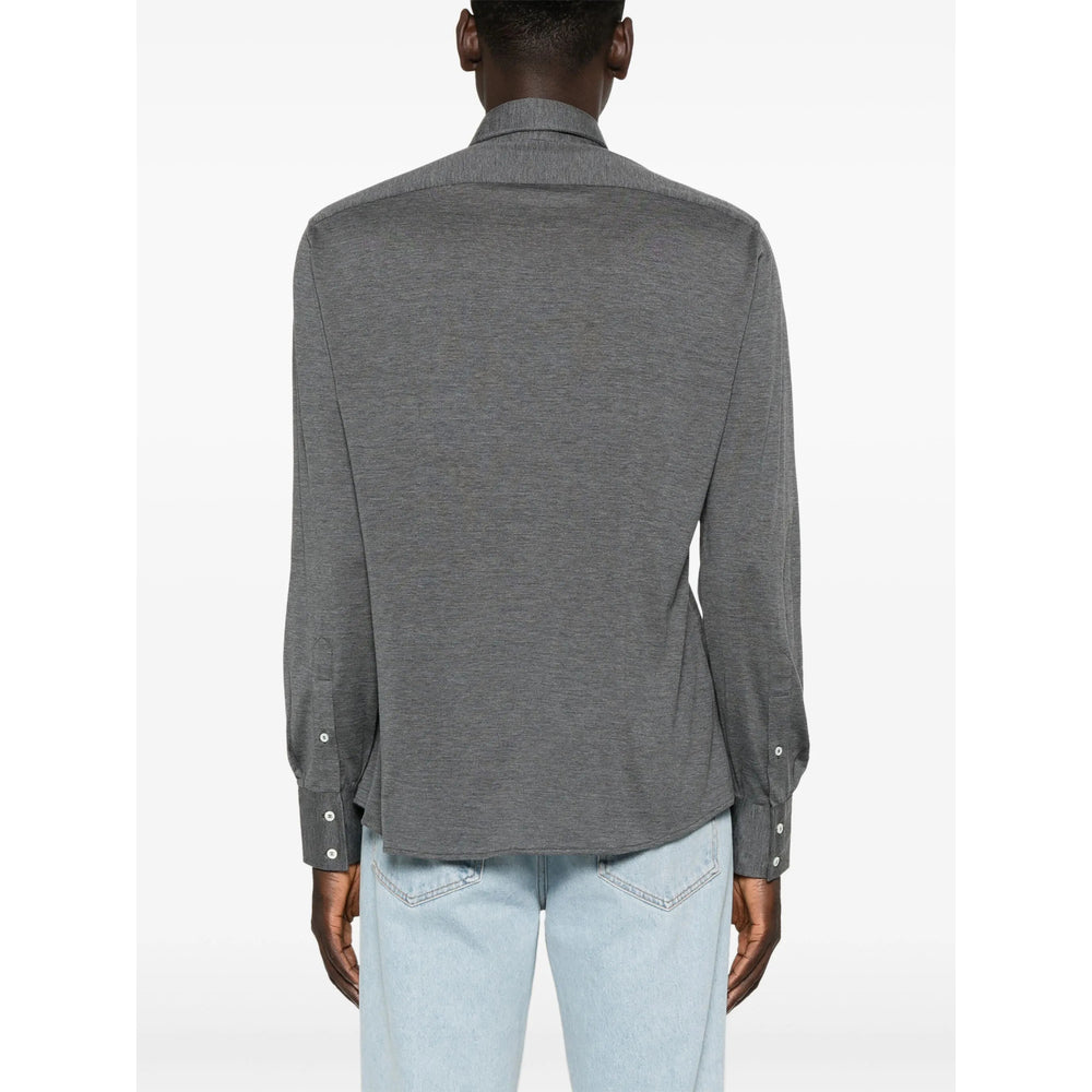 Brunello Cucinelli Grey Shirts Men