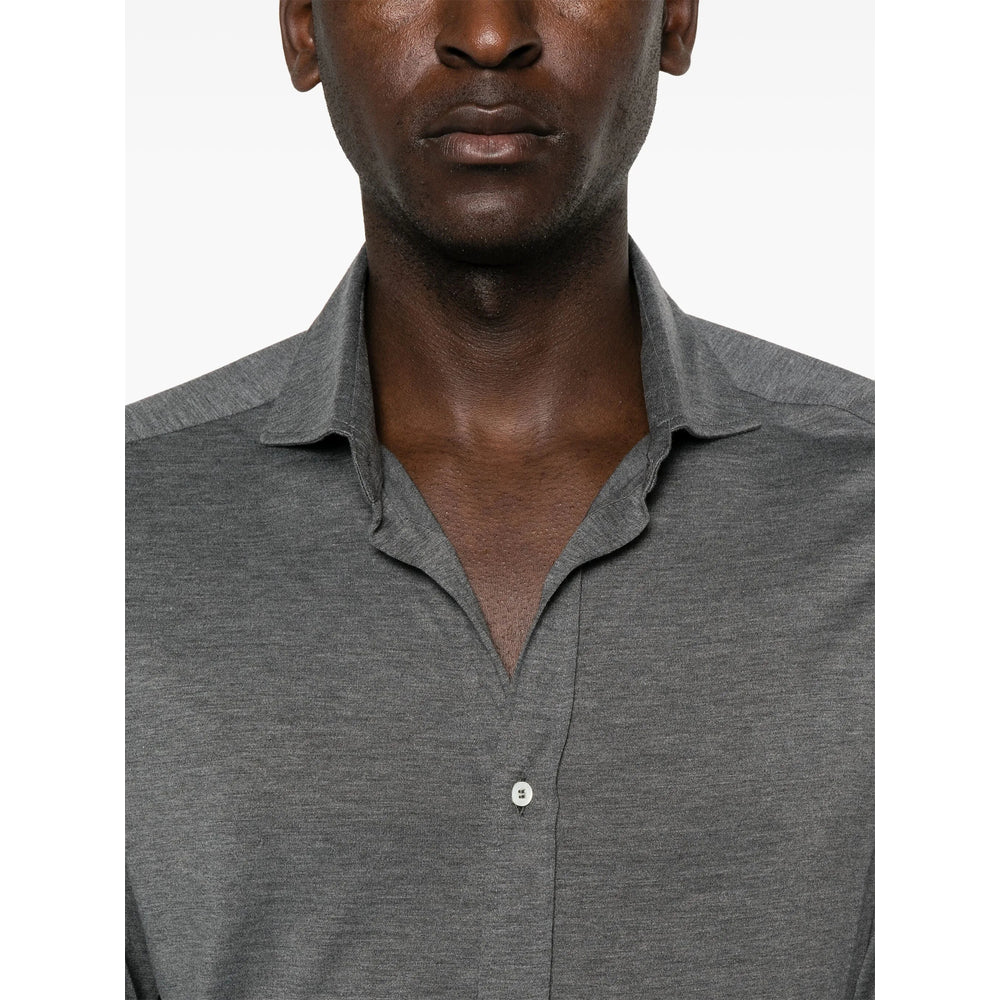 Brunello Cucinelli Grey Shirts Men