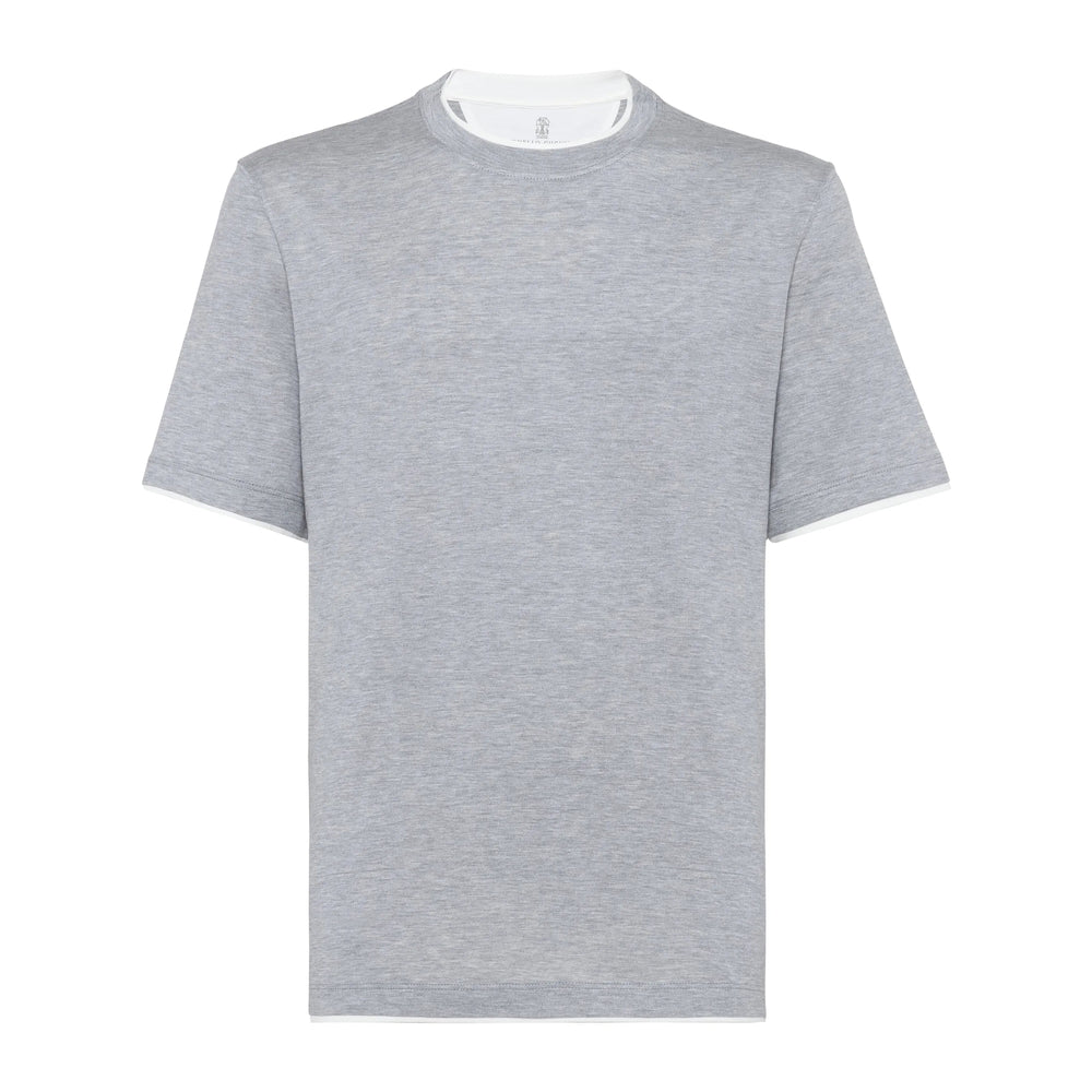Brunello Cucinelli Grey T-Shirts & Vests - T-Shirts Men