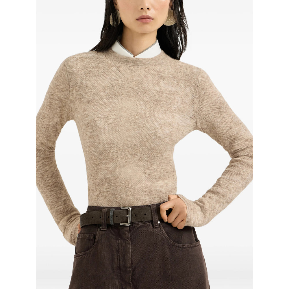 Brunello Cucinelli Brunello Cucinelli Neutrals Knitwear - Jumpers Women